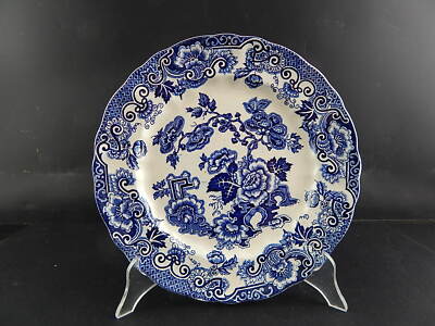 ANTICO 1938 RARO PIATTO CERAMICA RICHARD MILANO DECORO JAPON BIANCO BLU