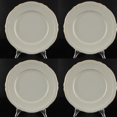 ANTICO SET 6 PIATTI PORCELLANA BIANCA E ORO SELTMANN WEIDEN BAVARIA MARIE LUISE