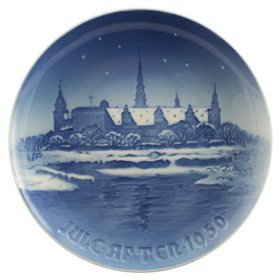 ROYAL COPENHAGEN BING&GRONDAHL PIATTO DI NATALE 1950 ORIGINALE PORCELLANA PRIMA