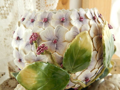 PREZIOSO RARO CENTROTAVOLA PORCELLANA TEDESCA COLLEZIONE ORTENSIA PUTTI