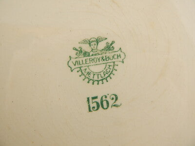 ANTICO PIATTO CERAMICA VECCHIA STRASBURGO VILLEROY&BOCH METTLACH FINE 1800 #1