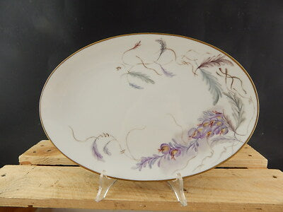 VINTAGE WINTERLING VASSOIO PIATTO OVALE PORTATA PORCELLANA DIPINTO A MANO