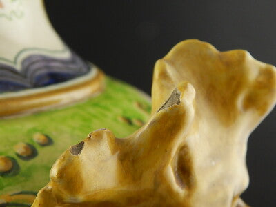 ANTICO PREZIOSO VASO CERAMICA MAIOLICA SESTO FIORENTINO RAFFAELLESCHE GROTTESCHE