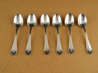 VINTAGE 6 CUCCHIAINI ARGENTATI BAGNO ARGENTO SILVER PLATED SANT'ANDREA CM. 14,5