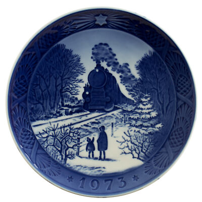 ROYAL COPENHAGEN PIATTO DI NATALE 1973 PORCELLANA COPENAGHEN ORIGINALE PRIMA SCE