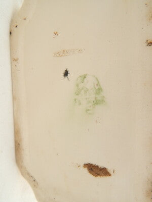 ANTICO RARO PORTA SALE PARETE CERAMICA E DROGHE CERAMICA LOMBARDA ELEFANTINO