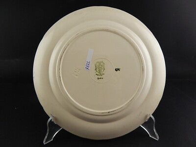 ANTICO 1946 RARO PIATTO CERAMICA RICHARD MILANO DECORO JAPON BIANCO BLU DIFETTO