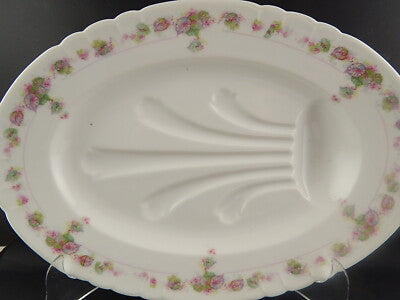 ANTICO VASSOIO PER ARROSTO PORCELLANA GINORI DOCCIA FORMA NAPOLI EPOCA LIBERTY