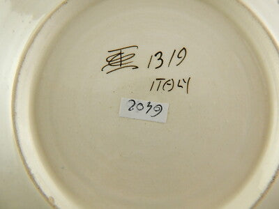 ANTICO RARO PIATTO DECORATIVO RAFFAELLESCO CERAMICA LA COLONNATA S.FIORENTINO