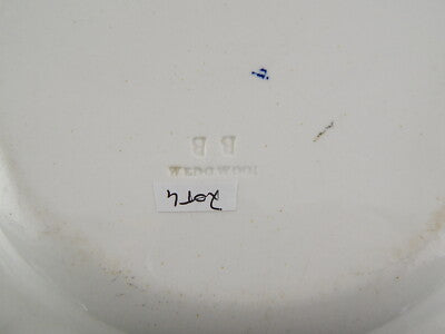 ANTICO PIATTO PORCELLANA WEDGWOOD PORCELAIN BLUE ESOTIC GARDEN FINE 800