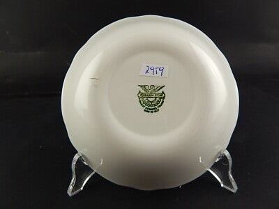 MODERNARIATO ANNI 60 CIOTOLA BIANCA PROFILO ORO CERAMICA LAVENO VERBANUM STONE