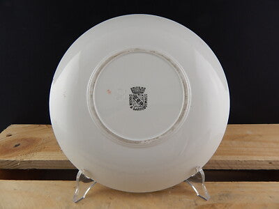 ANTICA ARTE POVERA SCODELLA TAZZA+PIATTO1800 CERAMICA SARREGUEMINES FLOREALE