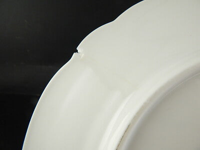 ANTICO SET 8 PIATTI PORCELLANA GINORI DOCCIA LIBERTY F.LLI FINOCCHI ROMA DIFETTI