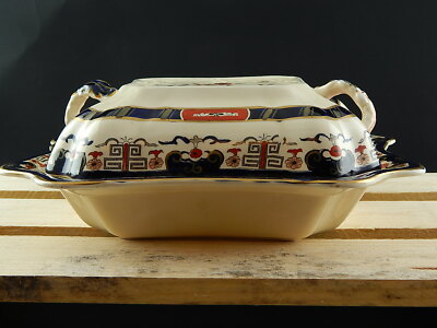 ANTICA PREZIOSA RARA LEGUMIERA PORCELLANA MASON’S WINDSOR PATTERN DIPINTA A MANO