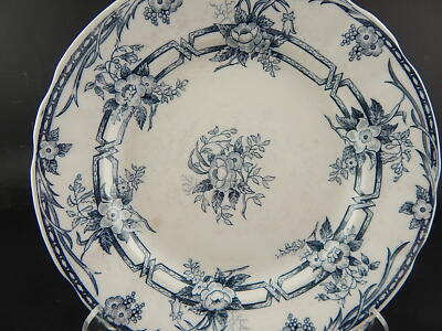 ANTICO PIATTO CERAMICA SARREGUEMINES CERES LAVANDA FINE 800 COLLEZIONE DIFETTO #