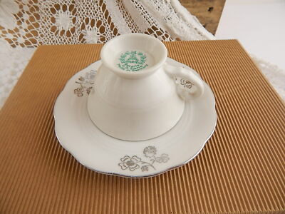 ANTICO RARO SET CAFFE' PORCELLANA ARGENTO MITTERTEICH BAVARIA US ZONE ANNI '40