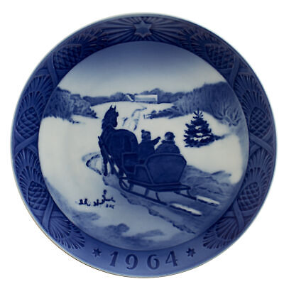 ROYAL COPENHAGEN PIATTO DI NATALE 1964 ORIGINALE PORCELLANA PRIMA SCELTA