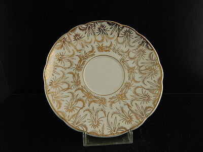 ANTICA RARA TAZZA SARREGUEMINES DIGOIN 1920 CERAMICA BIANCA ORO ZECCHINO #6559