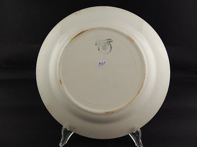 ANTICO PIATTO CERAMICA FINE 800 MANIFACTURE IMPERIALE ROYALE NIMY BLUE FLUTED §¶