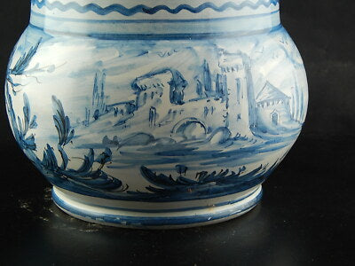 PORTA OMBRELLI BASTONI CERAMICA TORNIO DECORATO MANO ALBISOLA GIUSEPPE MAZZOTTI