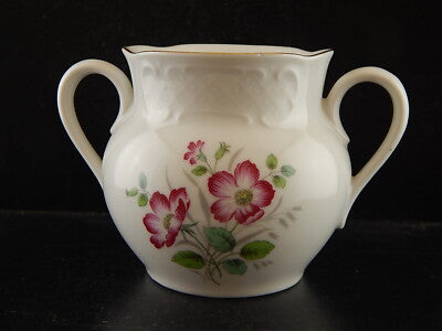 VINTAGE ZUCCHERIERA SENZA COPERCHIO PORCELLANA RICHARD GINORI DECORO ROSA CANINA