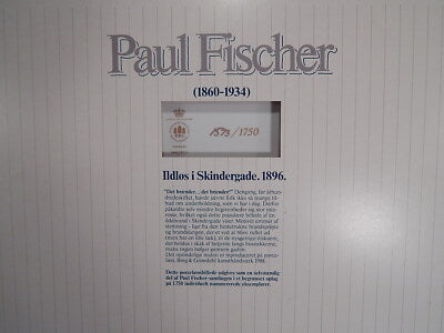 ROYAL COPENHAGEN BING&GRONDAHL QUADRO IN PORCELLANA PAUL FISCHER