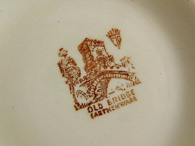 ANTICA RARA ZUPPIERA CERAMICA SEMI PORCELLANA INGLESE OLD BRIDGE EARTHENWARE