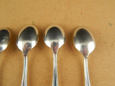 VINTAGE 5 CUCCHIAINI ARGENTATI BAGNO ARGENTO SILVER PLATED SANT'ANDREA CM. 14,5