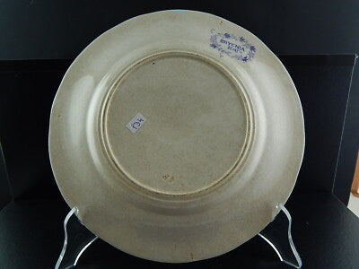 ANTICO PIATTO CERAMICA SARREGUEMINES U&C BRYONIA VIOLA FINE 1800 ART NOUVEAU 934