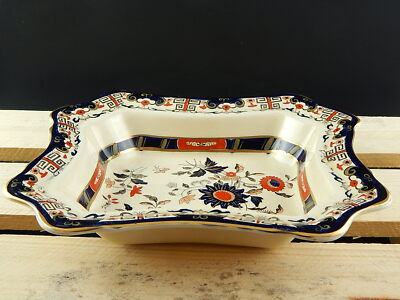 ANTICA PREZIOSA RARA LEGUMIERA PORCELLANA MASON’S WINDSOR PATTERN DIPINTA A MANO