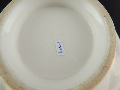 ANTICA ALZATA FRUTTIERA PORCELLANA GINORI METÀ 1800 DIPINTA MANO FIORI DI CAMPO