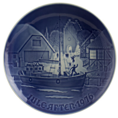 ROYAL COPENHAGEN BING&GRONDAHL PIATTO DI NATALE 1976 ORIGINALE PORCELLANA PRIMA