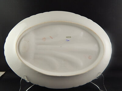 ANTICO VASSOIO PER ARROSTO PORCELLANA GINORI DOCCIA FORMA NAPOLI EPOCA LIBERTY