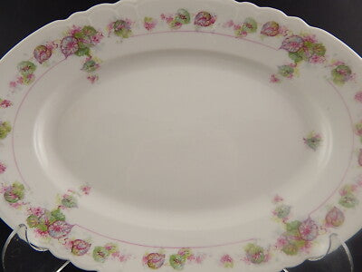 ANTICO VASSOIO O PIATTO PORTATA PORCELLANA GINORI DOCCIA FORMA NAPOLI LIBERTY