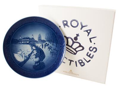 ROYAL COPENHAGEN PIATTO DI NATALE 2017 ORIGINALE CON SCATOLA PRIMA SCELTA