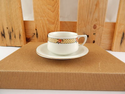 PREZIOSO SET CAFFE' TAZZA E PIATTINO RICHARD GINORI DOCCIA PORCELLANA ANNI '20