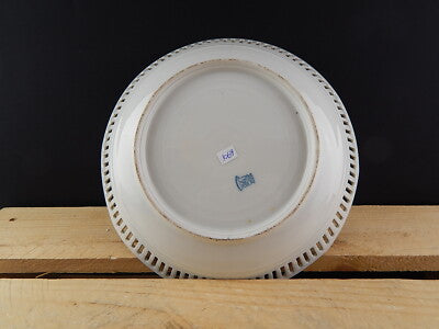 SCHUMANN BAVARIA PREZIOSO CENTROTAVOLA FRUTTIERA PORCELLANA TRAFORATA 1930