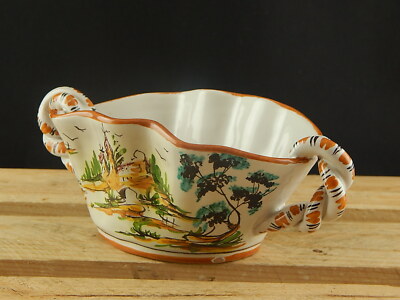 VINTAGE RARO VASO JARDINIERE METÀ 900 IAMA MAIOLICHE ARTISTICHE ALBISOLA