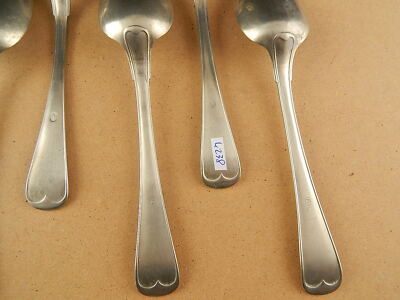 SET 6 CUCCHIAI ANTICHI ALPACCA ARGENTONE BERENDORF MILANO FINE 800