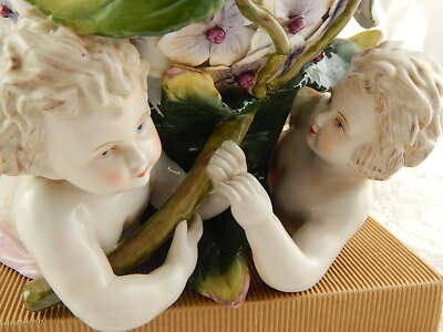 PREZIOSO RARO CENTROTAVOLA PORCELLANA TEDESCA COLLEZIONE ORTENSIA PUTTI
