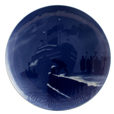 ROYAL COPENHAGEN BING&GRONDAHL PIATTO DI NATALE 1917 ORIGINALE PORCELLANA PRIMA