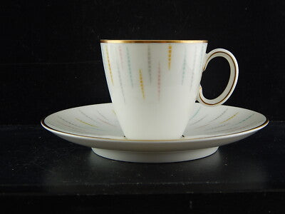 VINTAGE SERVIZIO DA CAFFÈ ROSENTHAL THOMAS PREZIOSA PORCELLANA PROFILO ORO