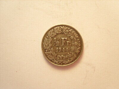 1/2 FRANCO CONFEDERATIO HELVETICA ARGENTO 1944