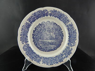 RETRO' PIATTO PIANO CERAMICA FAENZA FORTE BIANCO-BLU COLLEZIONE SHABBY CHIC