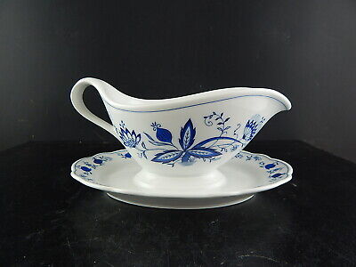 VINTAGE SALSIERA PORCELLANA INGRES WEISS MARIENBAD BAVARIA CIPOLLA BLU