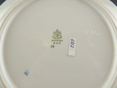 ANTICO PIATTO PORCELLANA ROYAL COPENHAGEN BING&GRONDAHL EMPIRE DECORO IMPERO