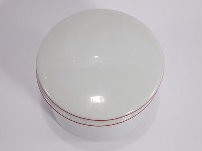 VINTAGE RARA SCATOLA COFANETTO PORCELLANA BIANCA BAGNO BING&GRONDAHL COPENHAGEN