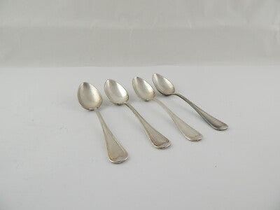 SET 4 CUCCHIAI DESSERT APOLLO PARIGI DEL 1930 PLACCATA ARGENTO 84 GR. PER POSATA