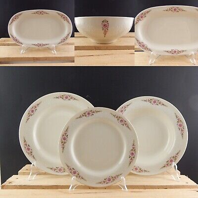 PREZIOSO VINTAGE SERVIZIO TAVOLA PIATTI PORCELLANA SCHERZER BAVARIA 34 PEZZI