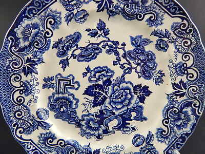 ANTICO 1938 RARO PIATTO CERAMICA RICHARD MILANO DECORO JAPON BIANCO BLU